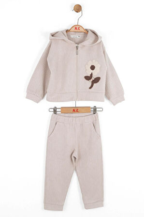 Nk Kız Bebek Krokan Takım 1-4 Yaş VİZON