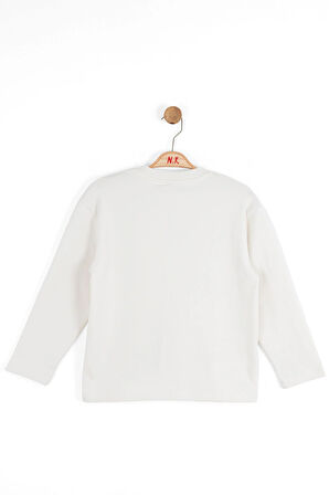 Nk Erkek Çocuk Graffiti Sweatshirt 4-8 Yaş Ekru