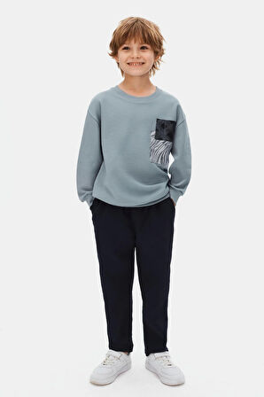 Nk Erkek Çocuk Depthsof Sweatshirt 8-14 Yaş Mavi