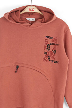 Nk Erkek Çocuk Brave Sweatshirt 8-14 Yaş Kiremit