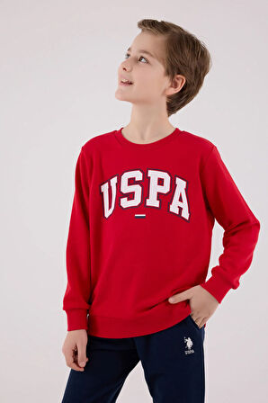 US Polo Assn Erkek Çocuk EşofmanTakım 4-8 Yaş Kırmızı