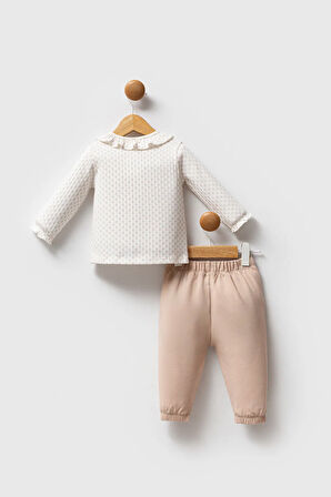 U.S. Polo Assn Kız Bebek Takım 6-36 Ay Bej