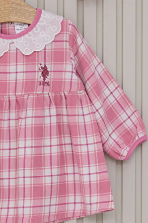 U.S. Polo Assn Kız Bebek Elbise 6-36 Ay Pembe
