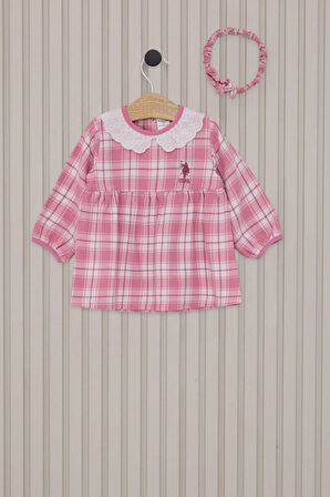 U.S. Polo Assn Kız Bebek Elbise 6-36 Ay Pembe