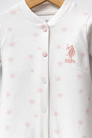 U.S. Polo Assn Kız Bebek Tulum 03-9 Ay Beyaz