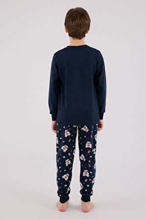 Rolypoly Erkek Çocuk Pijama Takım 2-8 Yaş Lacivert