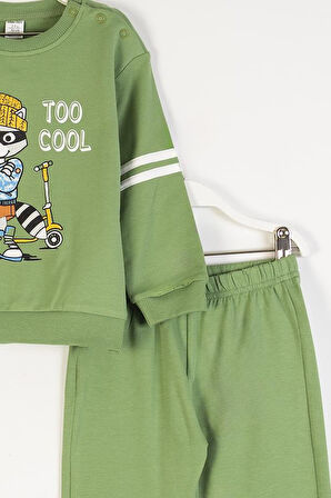 Dmb Erkek Bebek Eşofman Takım 1-3 Yaş Yeşil