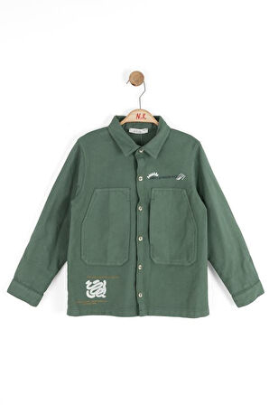 Nk Erkek Çocuk Graffiti Gömlek 4-8 Yaş Yeşil