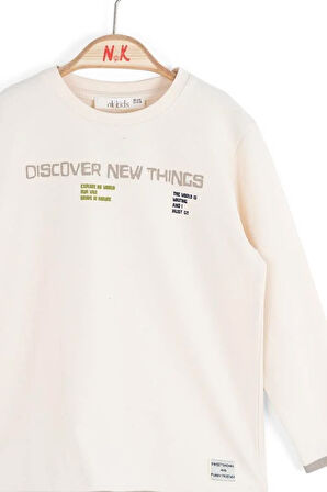 Nk Erkek Bebek New Sweatshirt 1-4 Yaş Gri