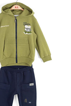 Nk Erkek Bebek Paint Eşofman Takım 1-4 Yaş Yeşil