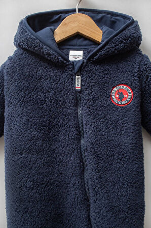 U.S Polo Erkek Bebek Patiksiz Tulum 3-18 Ay Lacivert