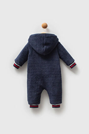 U.S Polo Erkek Bebek Patiksiz Tulum 3-18 Ay Lacivert