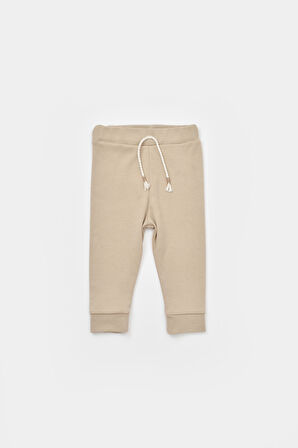 BabyCosy Erkek Bebek Baskılı Takım 3-24 Ay Ekru