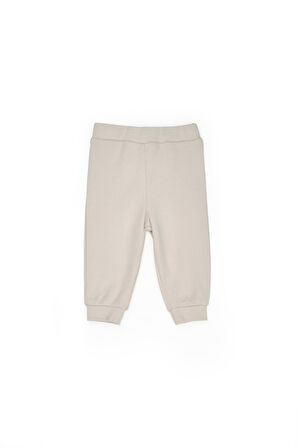 BabyCosy Erkek Bebek Baskılı Takım 3-24 Ay Krem