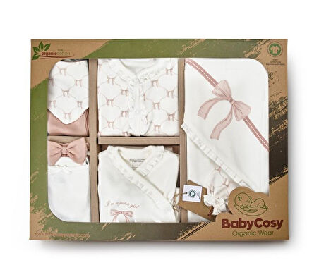 BaybCosy Kız Bebek 10'lu Hastane Çıkışı Pudra
