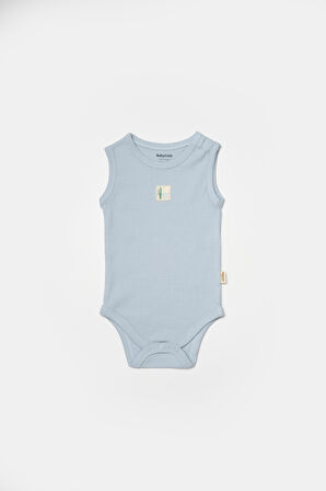 BabyCosy Erkek Bebek Çıtçıtlı 2'Li Atlet Badi 3-24 Ay Mavi