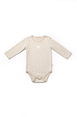 BabyCosy Bebek Çıtçıtlı 2'Li Uzun Kollu Badi 3-24 Ay Ekru