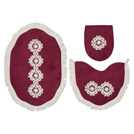 Queen Şekilli Nakışlı 3 Lü