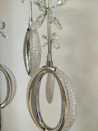 4'lü Modern Kelebekli Oval Avize
