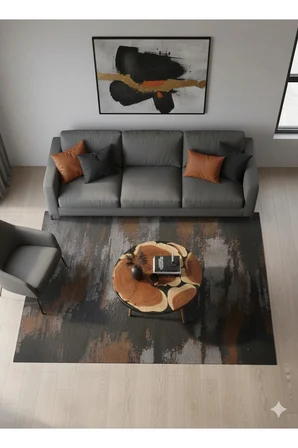 Ahşap & Siyah Epoksi Orta Sehpa | 80 cm | Ardıç Ağacı |