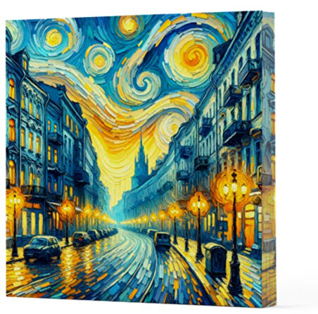 Kitap: Van Gogh 6 Sokak - Çizgisiz Yan Boyamalı Defter
