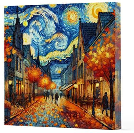 Kitap: Van Gogh 3 Sokak - Çizgisiz Yan Boyamalı Defter