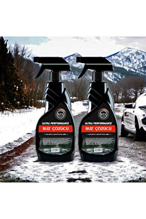 Ultra Performance Red Buz Çözücü Sprey 2 Adet 500 ml Buz Kazıyıcı Hediye