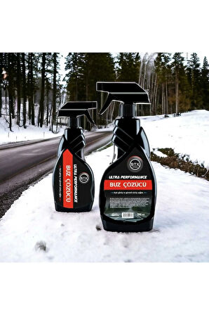 Ultra Performance Red Buz Çözücü Sprey 2 Adet 500 ml Buz Kazıyıcı Hediye