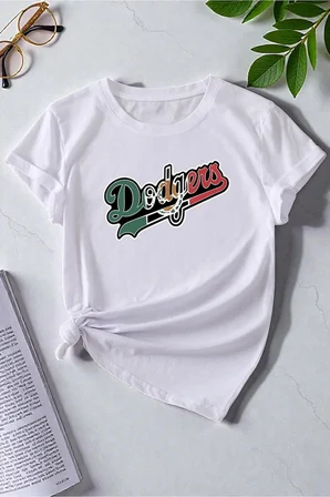 Erkek Dodgers Baskılı Tasarım Tshirt