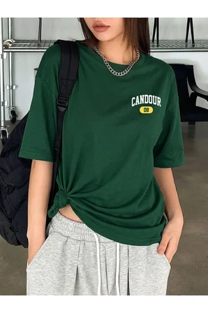 Unisex Candour 08 Baskılı Tasarım Tshirt