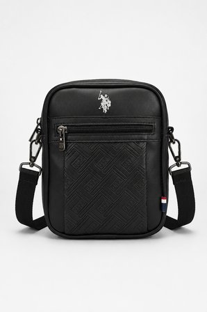 U.S. Polo Assn. Siyah Erkek Deri Çapraz Postacı Çanta 26077