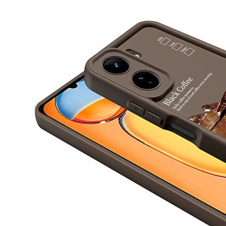 Redmi 13C Kılıf Kamera Korumalı Baskılı Arka Yüzey Klas Kapak