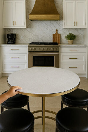 Yuvarlak Orta Sehpa Yaprak Desenli Çeyizlik Pvc Şeffaf Masa Örtüsü Hasır Lüx Silinebilir Sofra Bezi