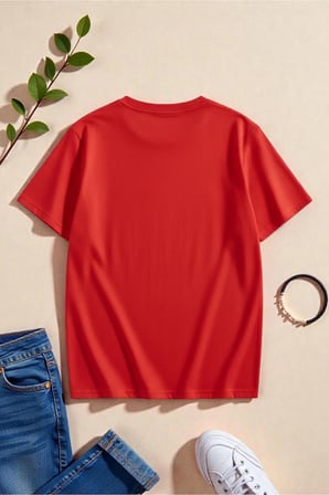 Unisex Hearts Baskılı Tasarım Tshirt