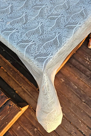 Hasır Pvc Kaplamalı Silinebilir Masa Örtüsü Su Geçirmez Lüks Muşamba Sofra Bezi Dantel Desenli