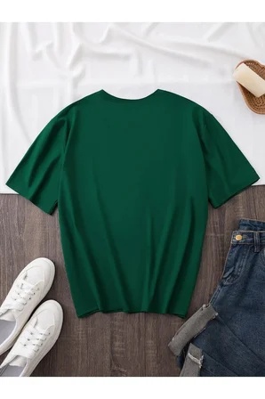 Unisex Smile Baskılı Tasarım Tshirt
