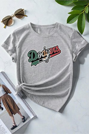 Erkek Dodgers Baskılı Tasarım Tshirt