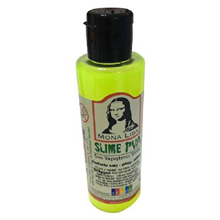 Südor Mona Lisa Slime sıvı Tutkalı 70 Ml Fosforlu Sarı - 5 adet