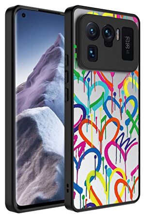 Xiaomi Mi 11 Ultra Kılıf f Aynalı Desenli Kamera Korumalı Parlak Mirror Kapak