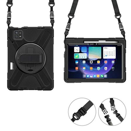 Xiaomi Pad 6 Defender Zırhlı Tam koruma Silikon 