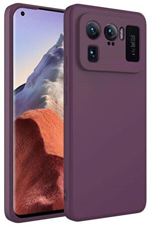 Xiaomi Mi 11 Ultra Kılıf Lansman Tasarım İç Yüzeyi Kadife Silikon