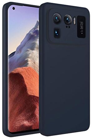 Xiaomi Mi 11 Ultra Kılıf Lansman Tasarım İç Yüzeyi Kadife Silikon