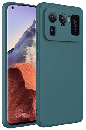 Xiaomi Mi 11 Ultra Kılıf Lansman Tasarım İç Yüzeyi Kadife Silikon