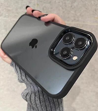 Apple iPhone 14 Pro Max Kılıf Kamera Korumalı Mat Renkli Silikon