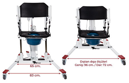 Medikalcim  DM-190U NEW Portatif Mobil Lift Hasta Transfer Lifti