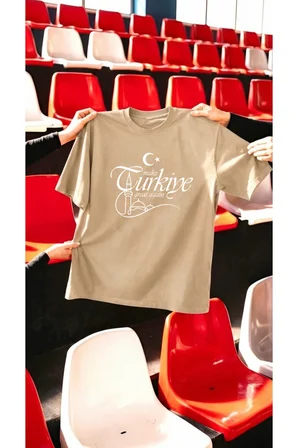 Unisex Make Türkiye Great Again Baskılı Tasarım Tshirt