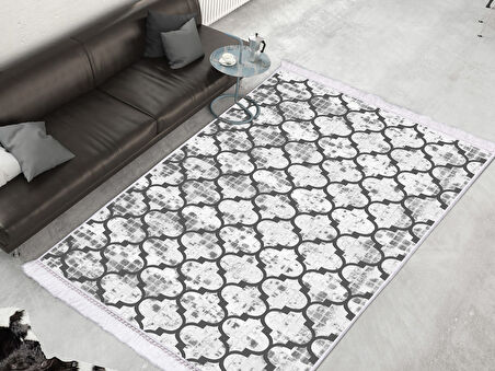 Dekoreko İnci Halı Dijital Saçaklı 2029 Desen 1