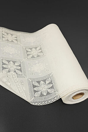 Kelebek Desenli Şeffaf Kaymaz PVC Raf ve Buz Dolap Örtüsü – Çok Amaçlı