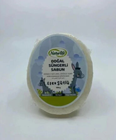 Süngerli eşek sütlü sabun 3*100
