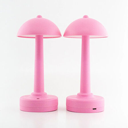 Light Design Şarjlı ve 3 Kademe Işık Ayarlı Masa Lambası Pembe